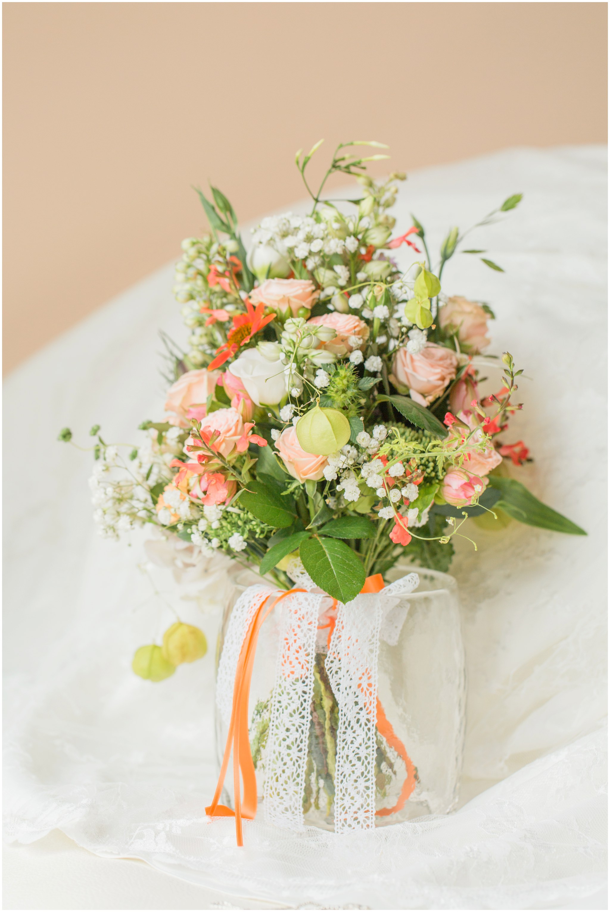 Brautstrauss Peach Fine Art