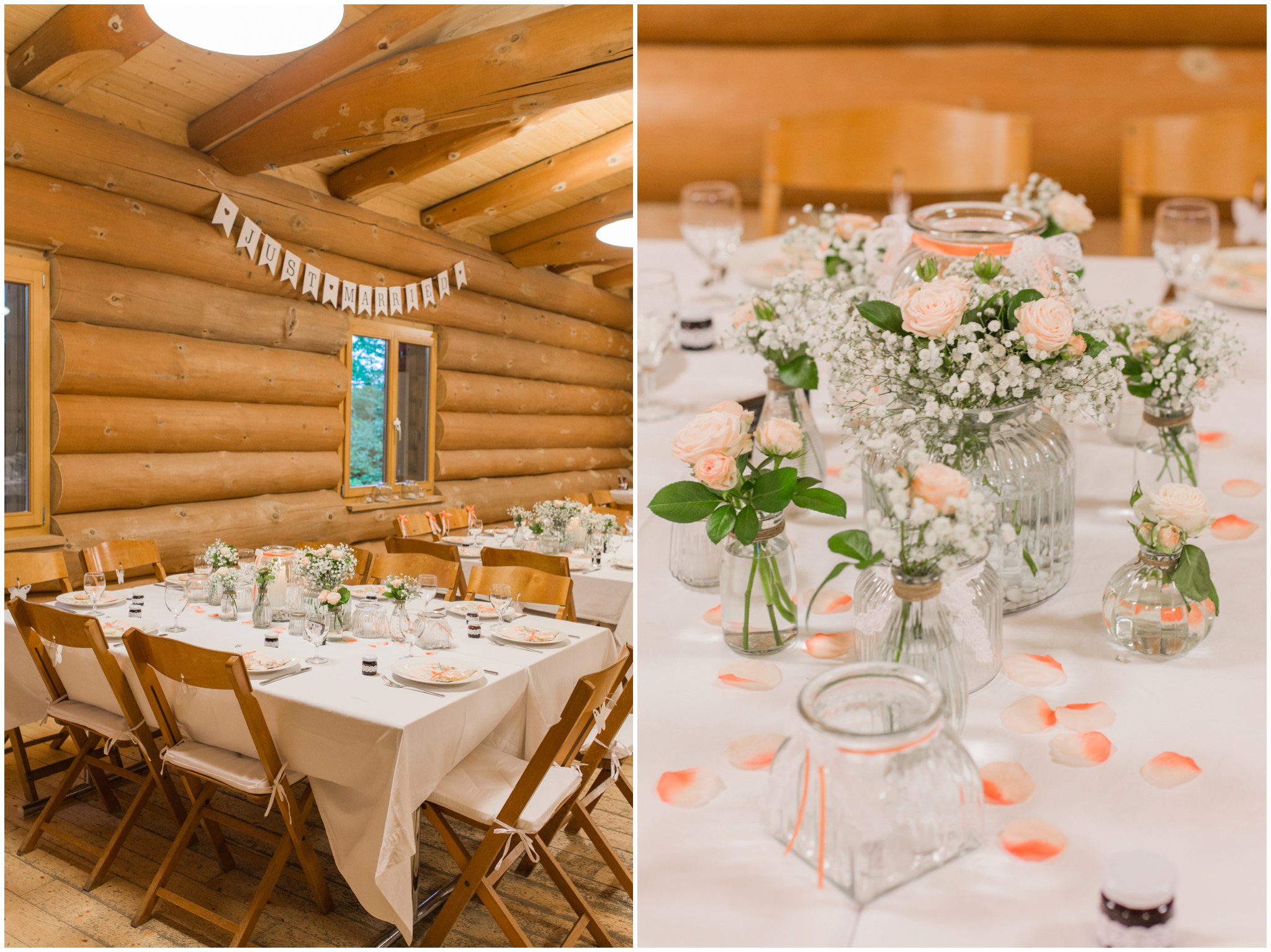 Blockhaus Schweini Seltisberg Tischdekoration
